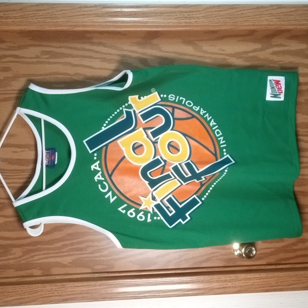 1997 NCAA FINAL FOUR INDIANAPOLIS and Mountain Dew jersey.